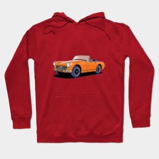 MG Midget sports car in orange Hoodie